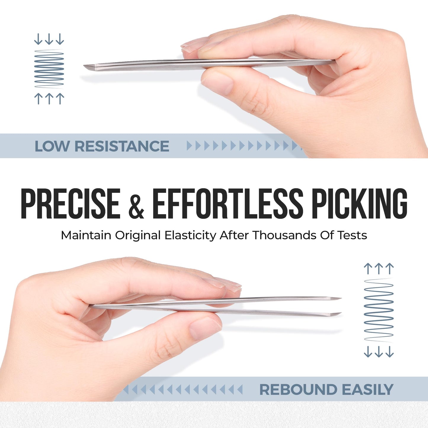 LASHVIEW Lash Tweezer, High Precision Stainless Steel Volume Eyelash Tweezers, Eyelash Extension Tweezers for Profissional Grafting lash Extension