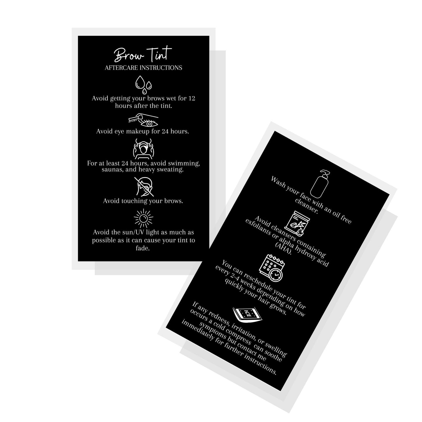 Boutique Marketing LLC | 50 Pack | Physical Printed 2 x 3.5 incheBoutique Marketing LLC BusinesBoutique Marketing LLC Card Size | Black with Icon