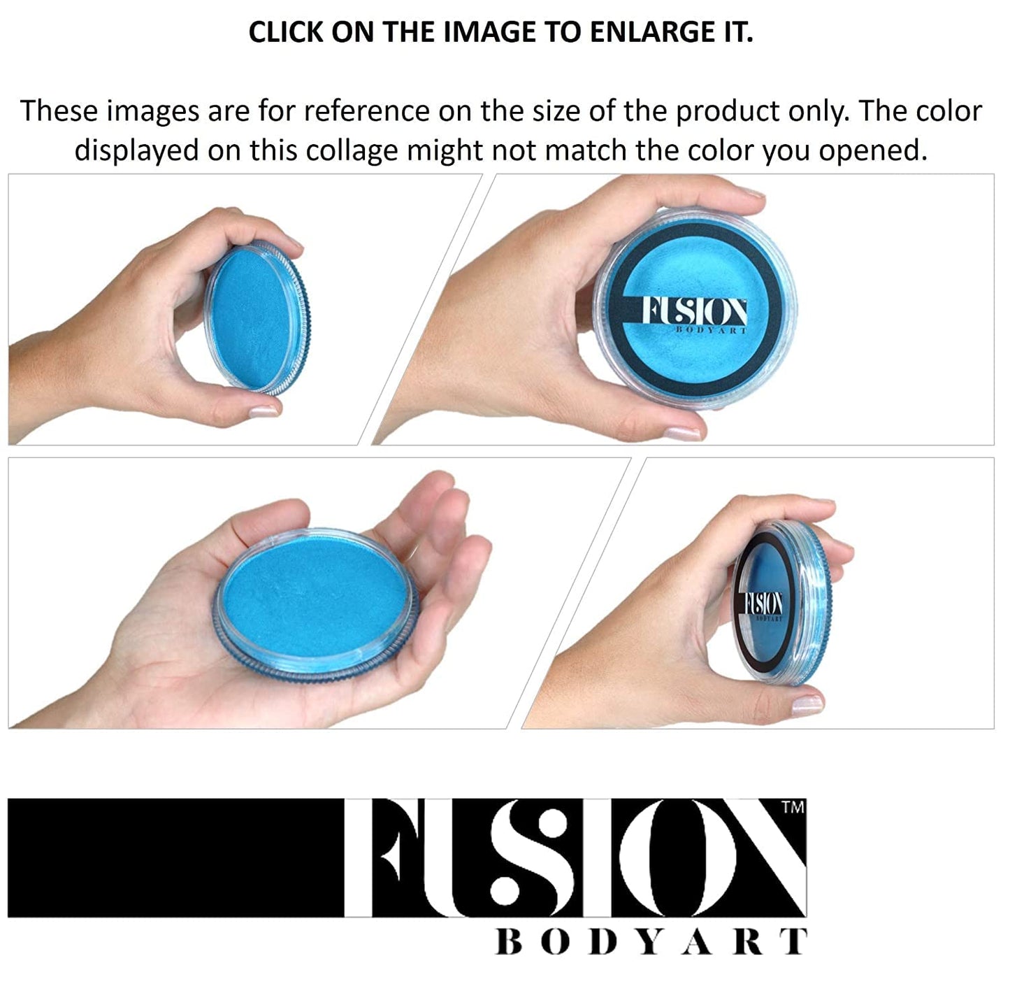 Fusion Body Art Pro Face Paint | Prime Magic Dark Blue (32gm), Professional Quality Water Activated Face and Body Paint Supplies Single Makeup Cake