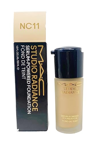 M.A.C Studio Radiance Serum Powered Foundation - NC11 (Lightest beige with golden undertone for lightest skin)1 Fl Oz/30 mL