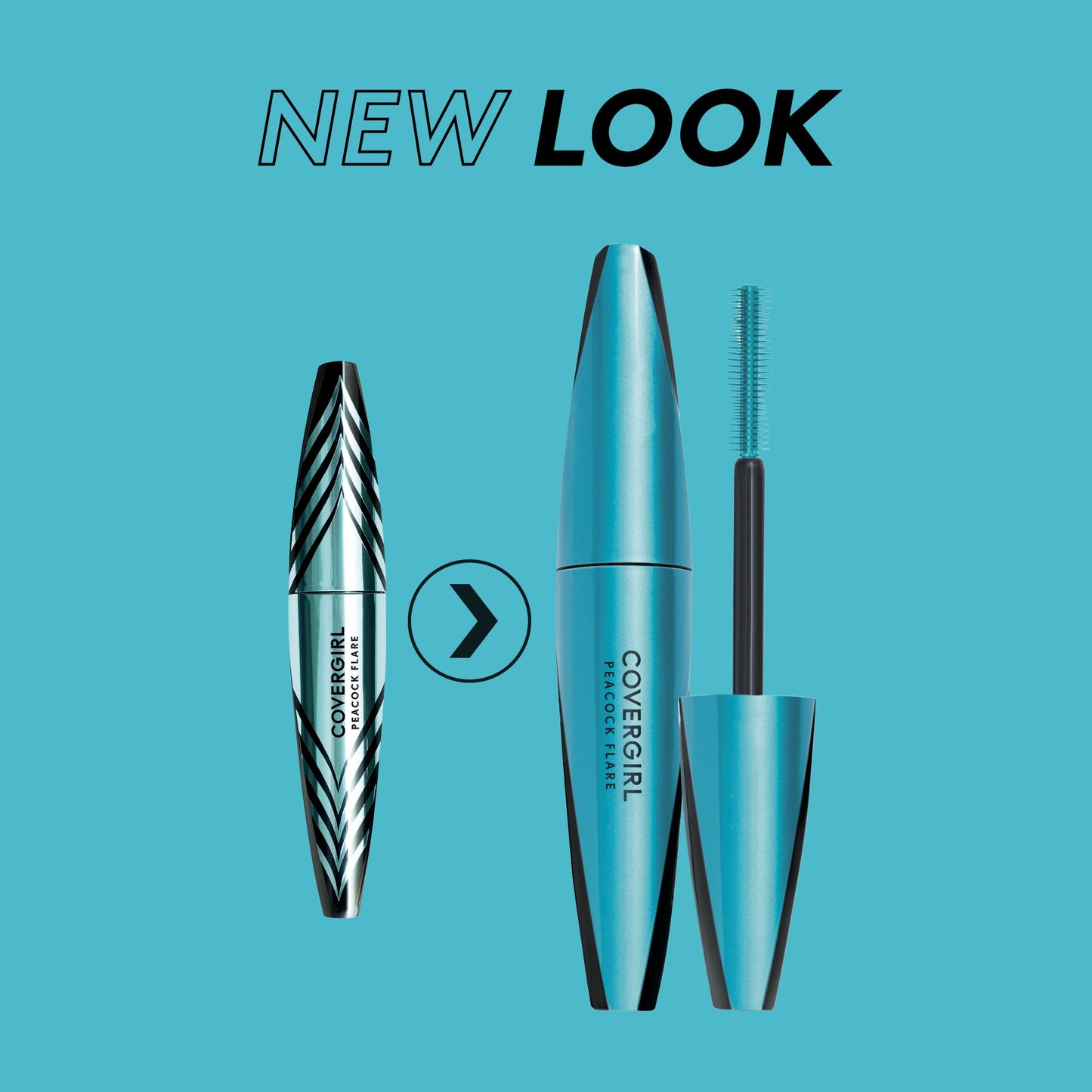 COVERGIRL Peacock Flare Mascara, Jet Black, 0.3 Ounce (packaging may vary)