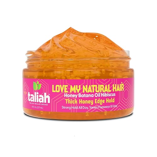 Taliah Waajid Love My Natural Hair Thick Honey Edge Hold 8oz - Extra Hold Edge Control with Honey - Non-Flaking, Moisturizing, Long-Lasting Hold