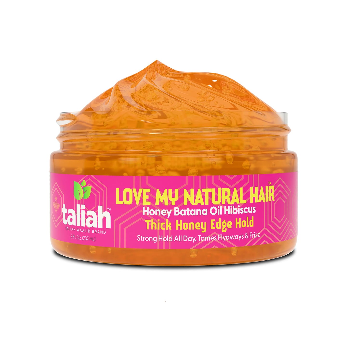 Taliah Waajid Love My Natural Hair Thick Honey Edge Hold 8oz - Extra Hold Edge Control with Honey - Non-Flaking, Moisturizing, Long-Lasting Hold