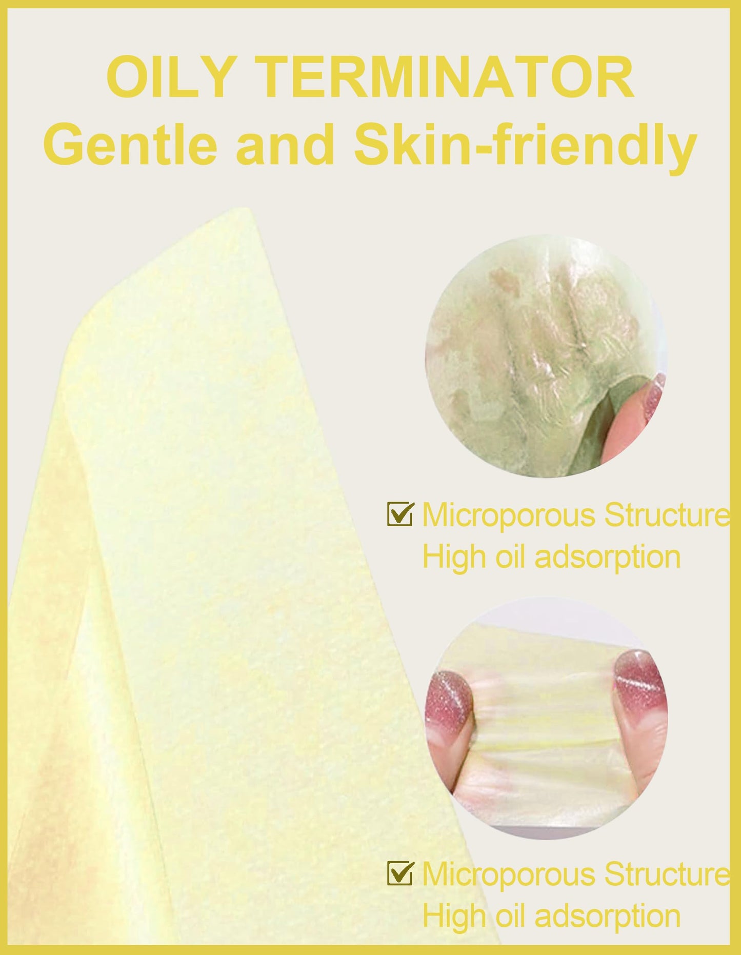 200PCS Chamomile Oil Blotting Papers for Face - Controls Shine, Save Makeup Beauty and Personal Care Okerker