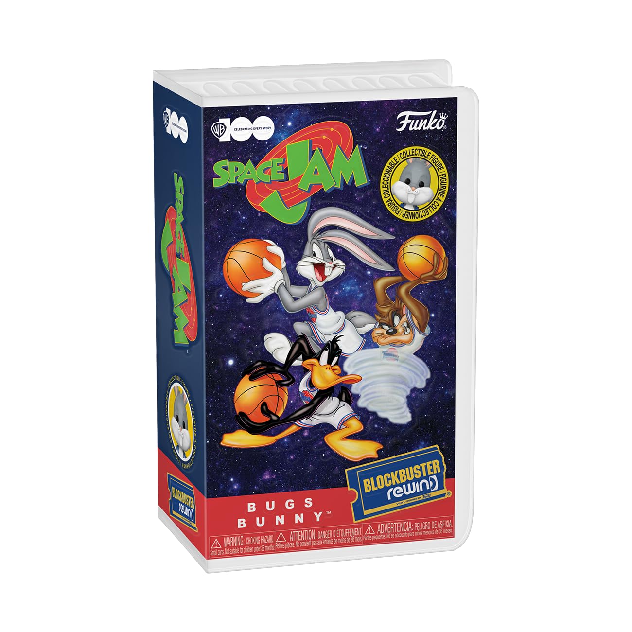 Funko Rewind: WB 100 - Space Jam, Bugs Bunny with Chase (Styles May Vary)