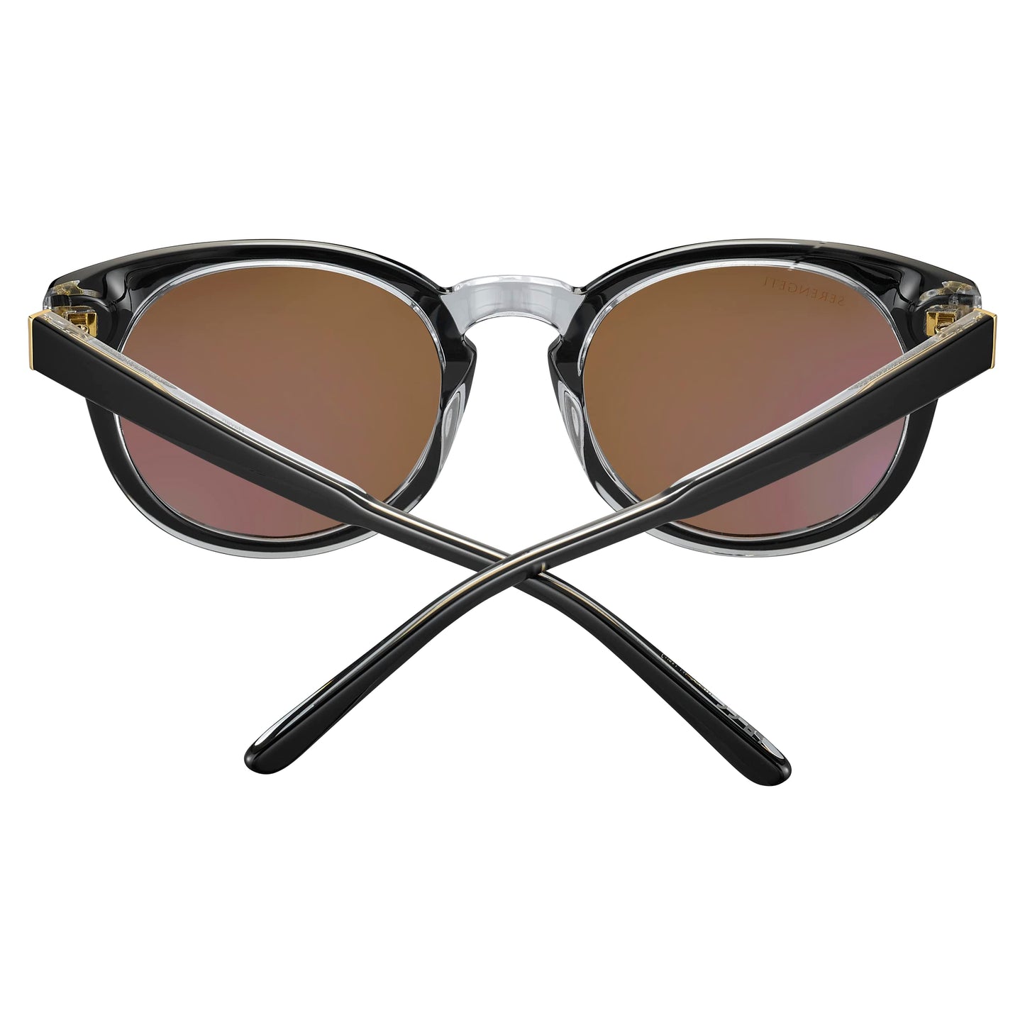 Serengeti - Havah, Shiny Black Transparent Layer, Mineral Non Polarized Drivers Cat 2 to 3, Small, Sunglasses, Feminine, Adult