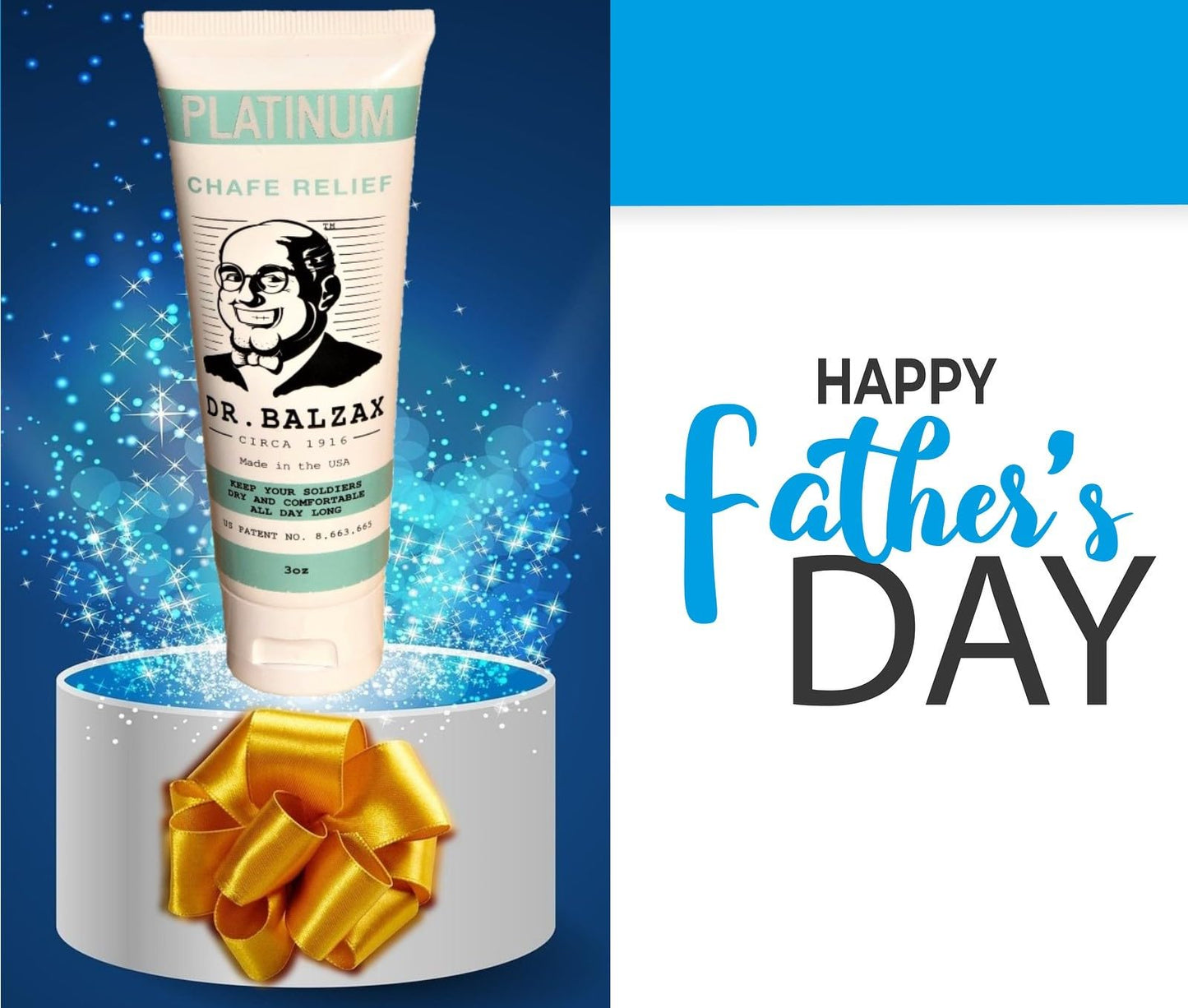 Dr. Balzax Platinum Prevents Skin Chafing & Irritation. Trusted Protection. An Anti-Chafe Cream for Long Lasting Chafing Protection. Non Sticky. Quick