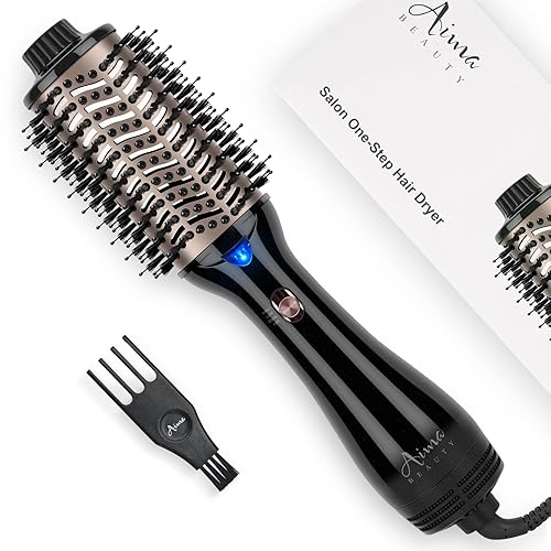 One Step Hair Dryer & Volumizing Hot Air Brush, Blow Dryer, Ceramic Straightener, Curler & Hot Comb 4 in 1 Salon Ionic Brush, Hair Styling Tools