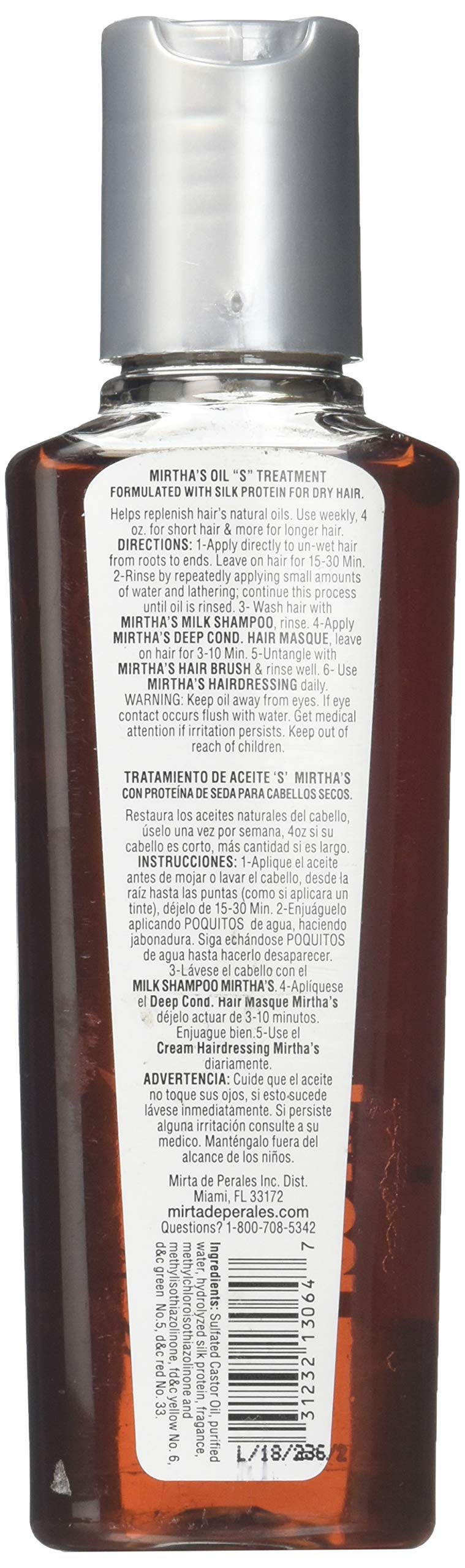 Mirta De Perales S Oil Treatment Shampoo, 4 Ounce