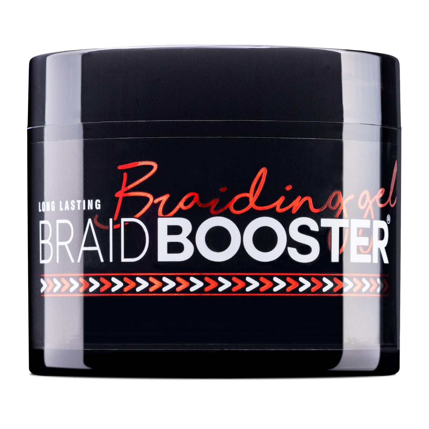 Style Factor Braid Booster Braiding Gel - Strong Hold & Conditioning Shine Hair Gel with Seaweed Extract - for Braids, Twists and Locs - 7.25 oz (Red)