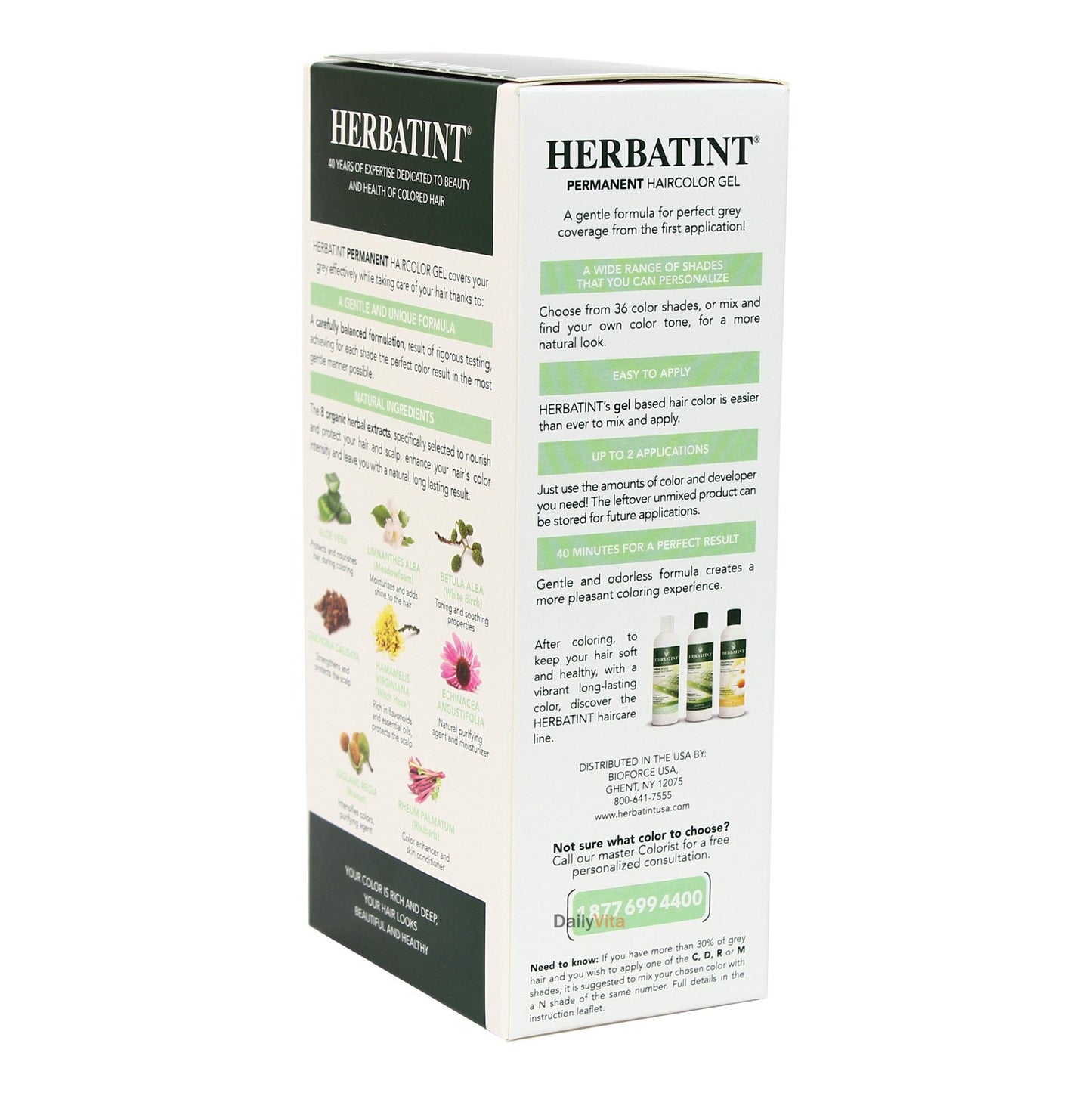 HERBATINT Hair Color,4C,ASH CHESTNT, CT