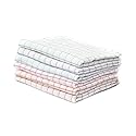 NandicoIndia Check Bath Towels South Indian Cotton Towel Set of 3 30x60 Inches