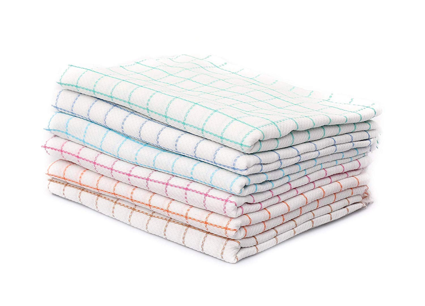 NandicoIndia Check Bath Towels South Indian Cotton Towel Set of 3 30x60 Inches