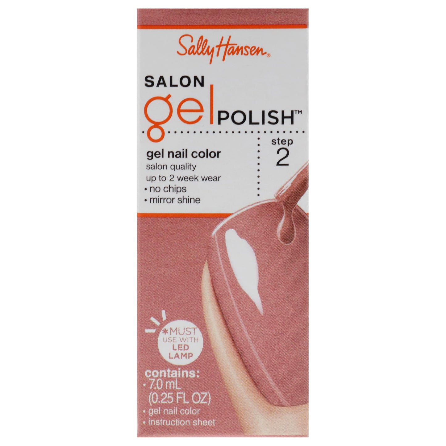 Sally Hansen Salon Pro Gel Nail Polish Lacquer, Pink Pong, 0.24 Fl. Oz.