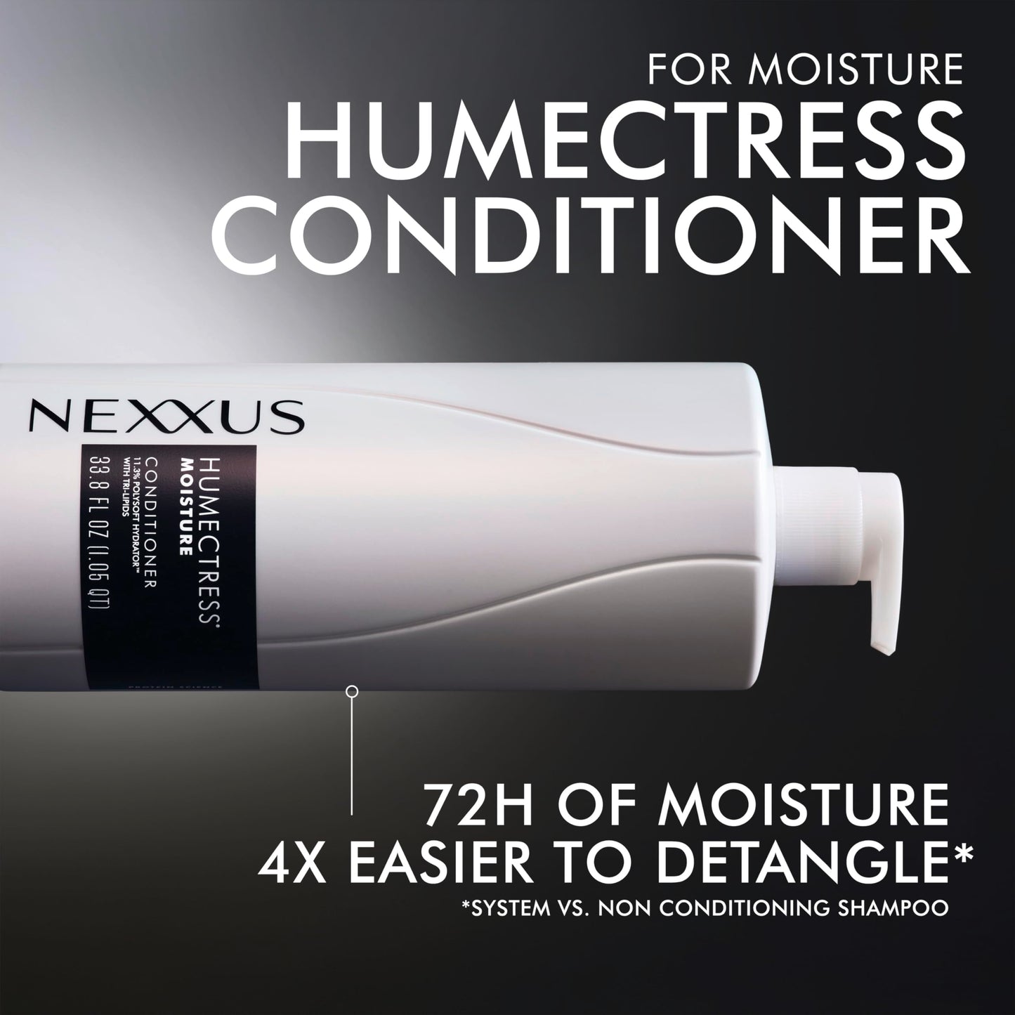 Nexxus, Humectress Conditioner for Ultimate Moisture for Dry Hair Powered by Polysoft Hydrator Technology with Tri-lipids, 33.8 Ounce