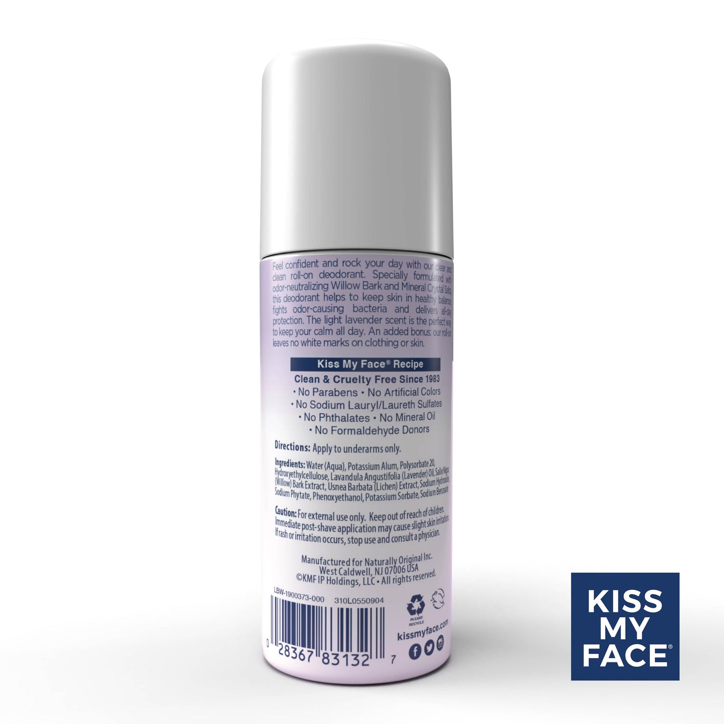 Kiss My Face Liquid Rock Deodorant Roll-On, Lavender, 3 Fl Oz (1900373) Beauty and Personal Care Kiss My Face
