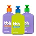 TBH Kids & Teen Hair and Body Care Set - Shampoo, Conditioner & Body Wash with Natural Ingredients - Sulfate & Paraben Free - Gentle for All Hair