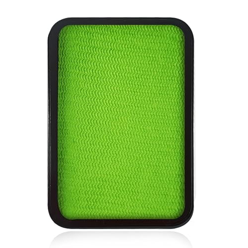 Kraze FX Lime Green Face Paint Palette Refill (10 gm) - Hypoallergenic Non-Toxic Water Activated Professional Halloween Face & Body Painting Makeup