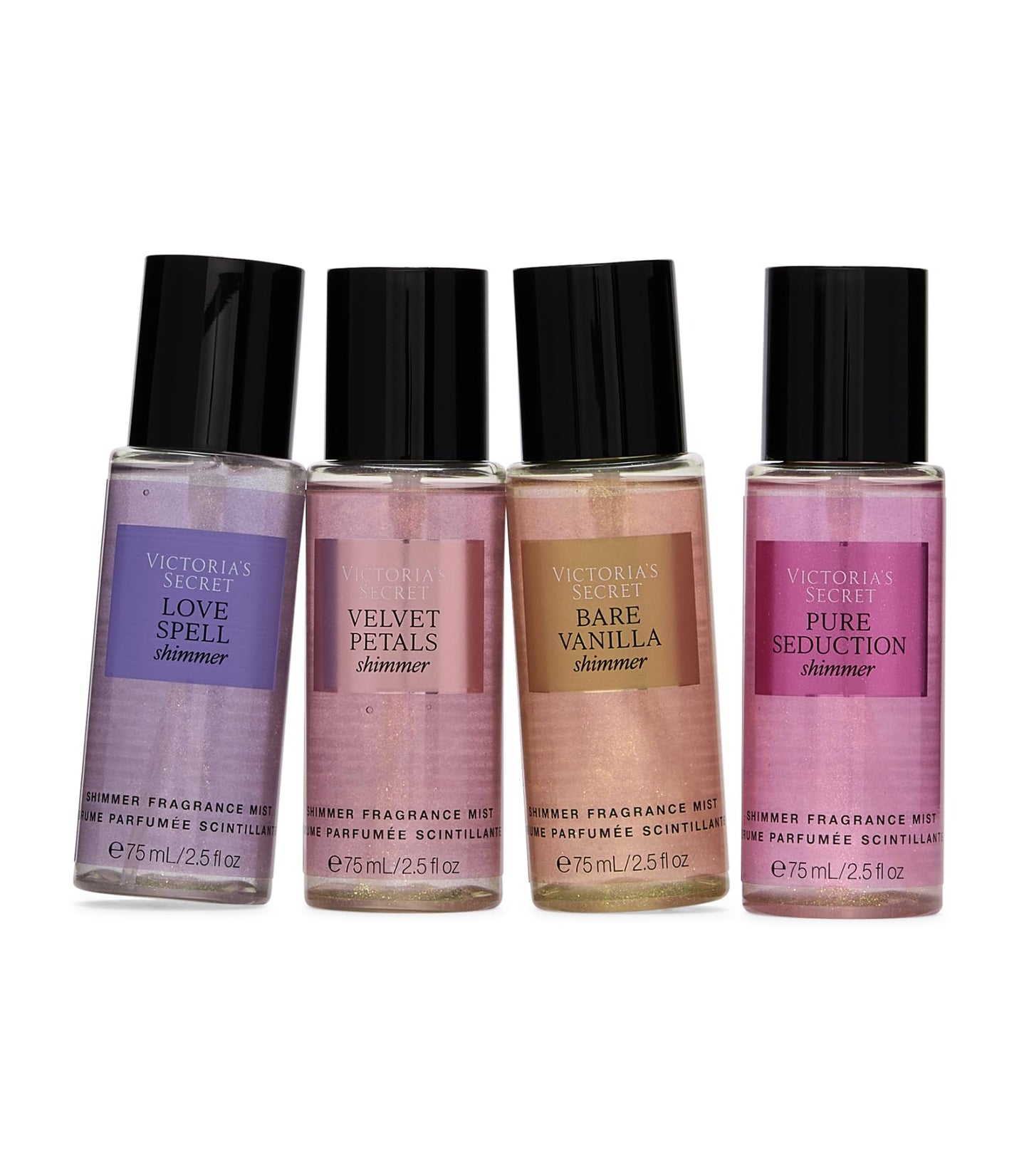 Victoria's Secret Fragrance Mist Collection 4 Piece Shimmer Mini Gift Set, Assorted Scents Beauty and Personal Care Victoria's Secret