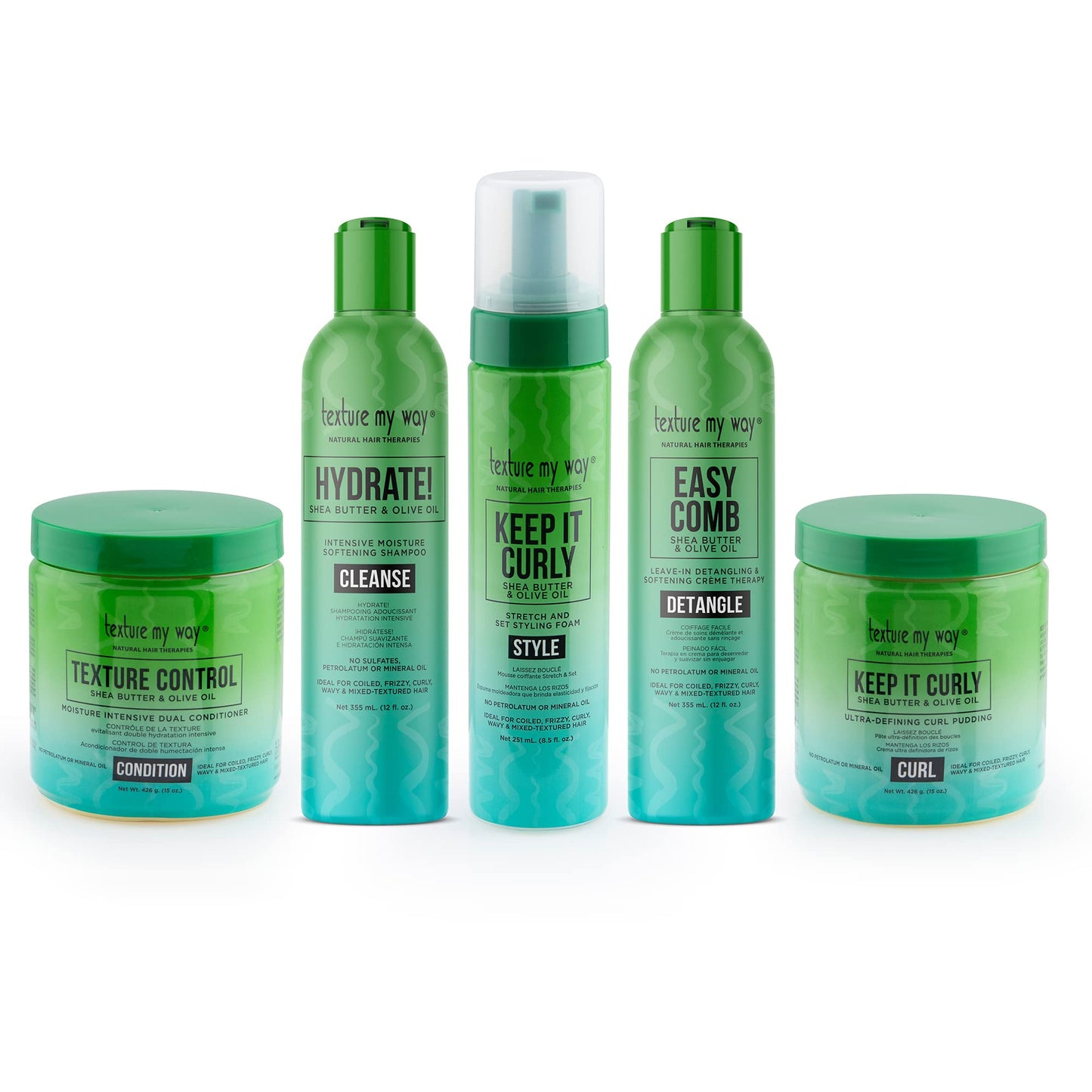 Texture My Way Natural Hair Therapies Keep It Curly Ultra-Defining Hair Curl Pudding, Ideal for Coiled, Frizzy, Curly Hair, 15 oz