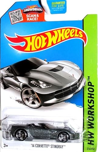 Hot Wheels 2015 HW Workshop '14 Corvette Stingray 216/250, Silver