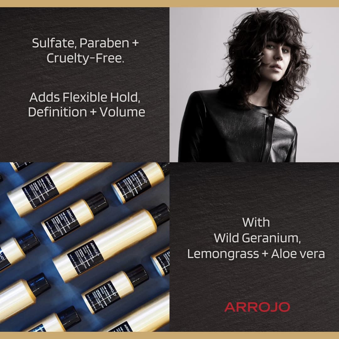 ARROJO Primp Working Spray for Hair - Fast Drying Hair Spray, Humidity Defense Hair Styling Working Spray - Adds Shine & Hold - Conditioning Grip