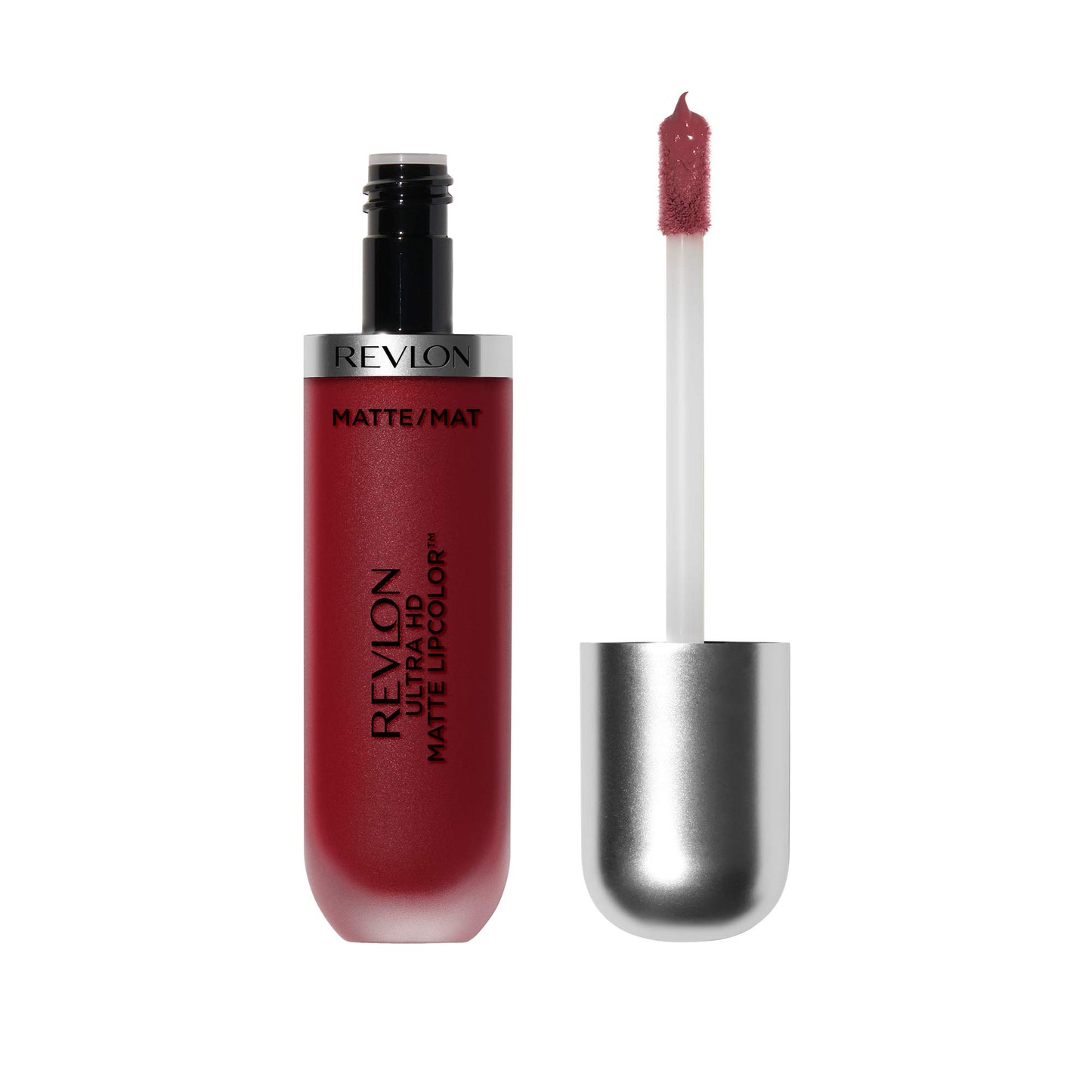 Revlon Ultra HD Matte Lipcolor, Velvety Lightweight Matte Liquid Lipstick in Red / Coral, Romance (660), 0.2 oz