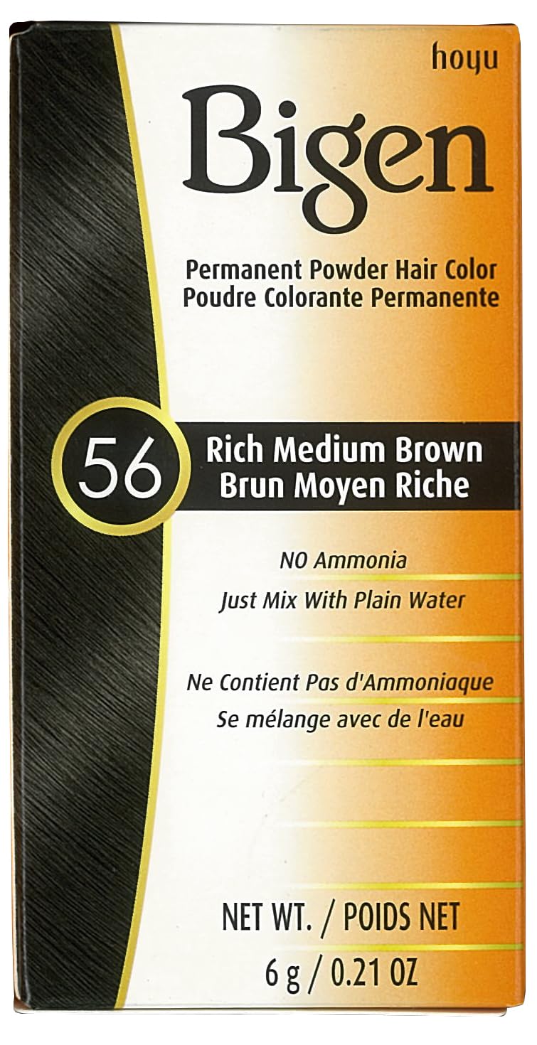Bigen Permanent Powder Hair Color 56 Medium Brown 1 ea