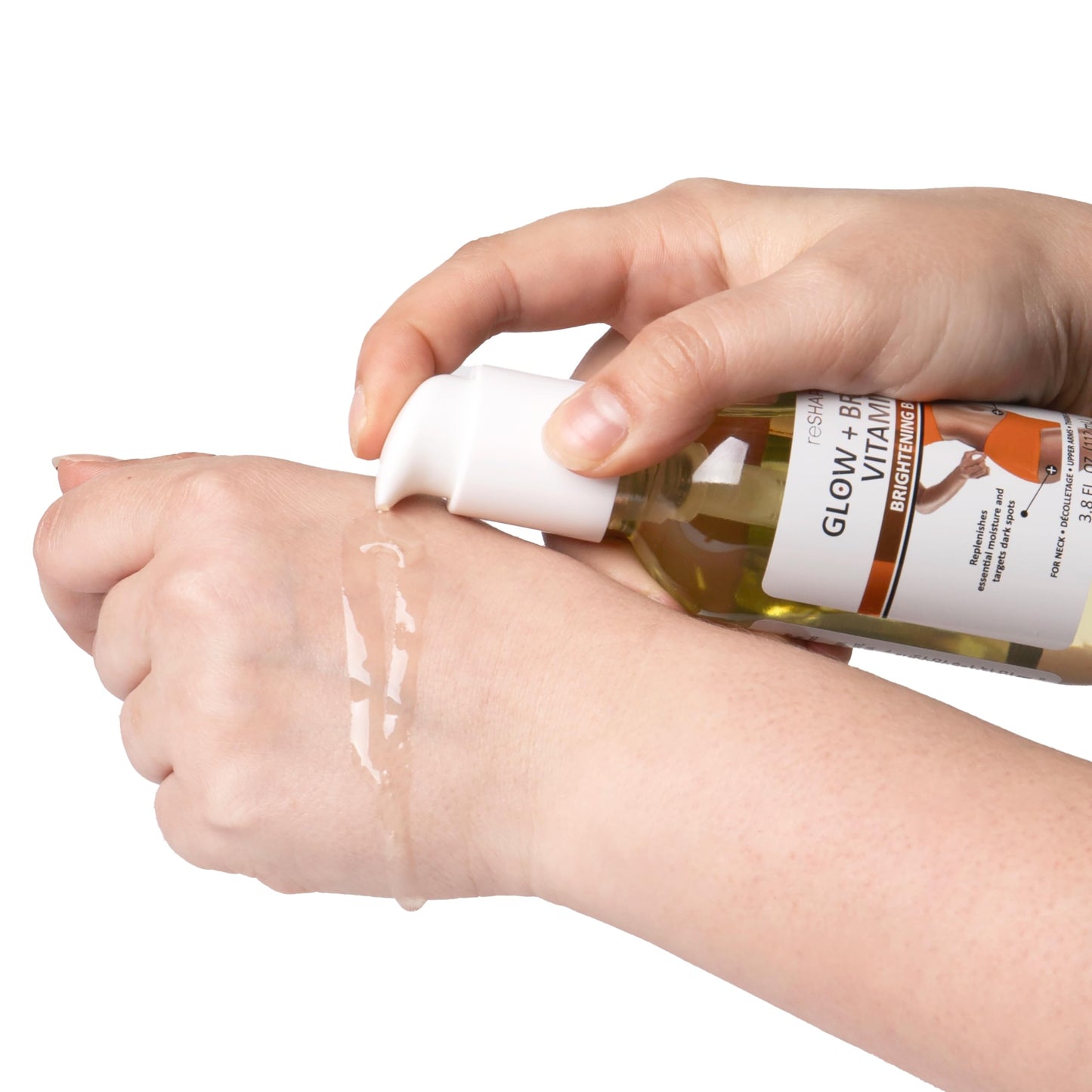 Reshape+ Vitamin C Body Oil Skin Care Moisturizer W/Vitamin E & Turmeric - Nourishing, Brightening, & Hydrating Body Oil To Improve Look Of Dark