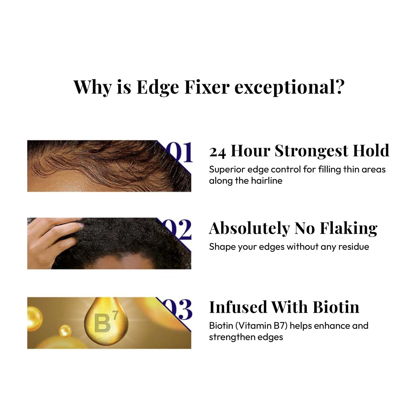 Red by Kiss Edge Fixer Extreme Hold, Strong Edge Control with 24-Hour Hold, Infused with Biotin for Nourishment & Hydration, No Flaking or Oily