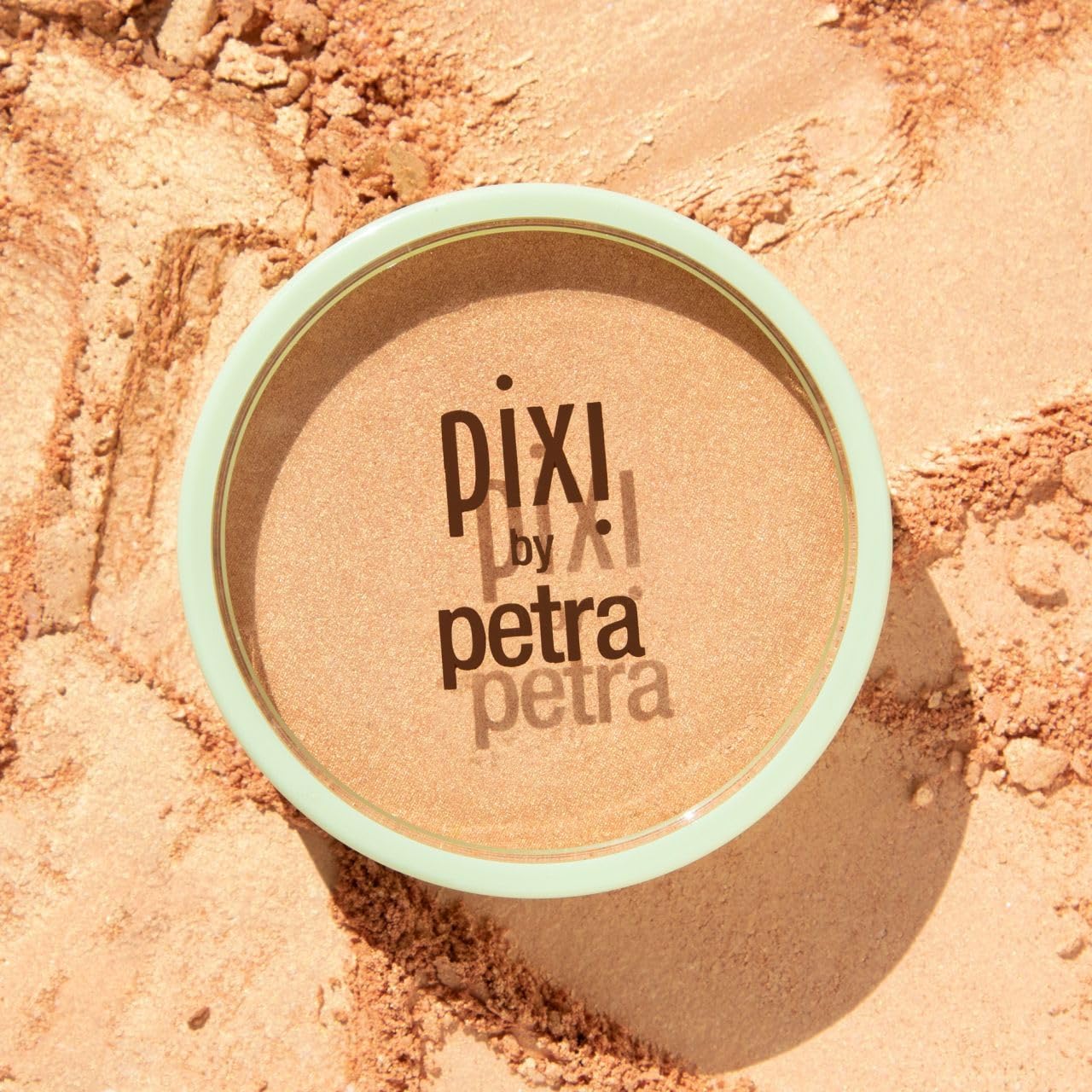 Pixi Glow-y Powder | Radiant Blush & Highlighter Duo | Silky, Light-Reflecting Radiance Powder | Adds Sheer Color & Glow | Peach-y Glow | 0.36