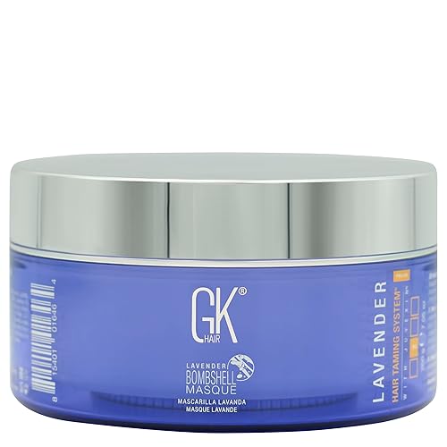 GK HAIR Global Keratin Lavender Bombshell Masque (7.05 Fl Oz/200 g) Semi-Permanent Long Lasting Hair Toning Color Pigments Moisturizing Styling