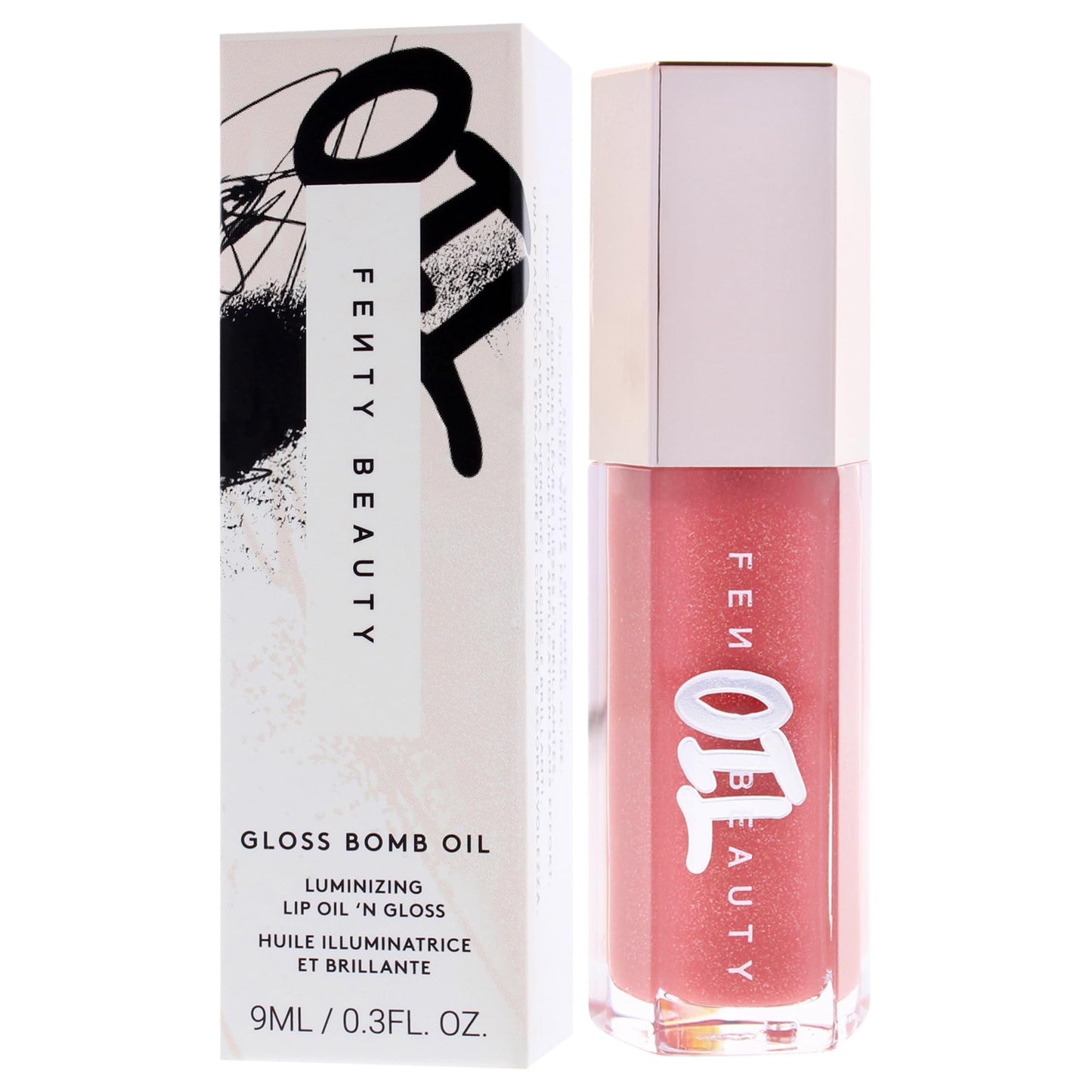 Gloss Bomb Luminizing Lip Oil N Gloss - 01 Fussy by Fenty Beauty for Women - 0.3 oz Lip Gloss