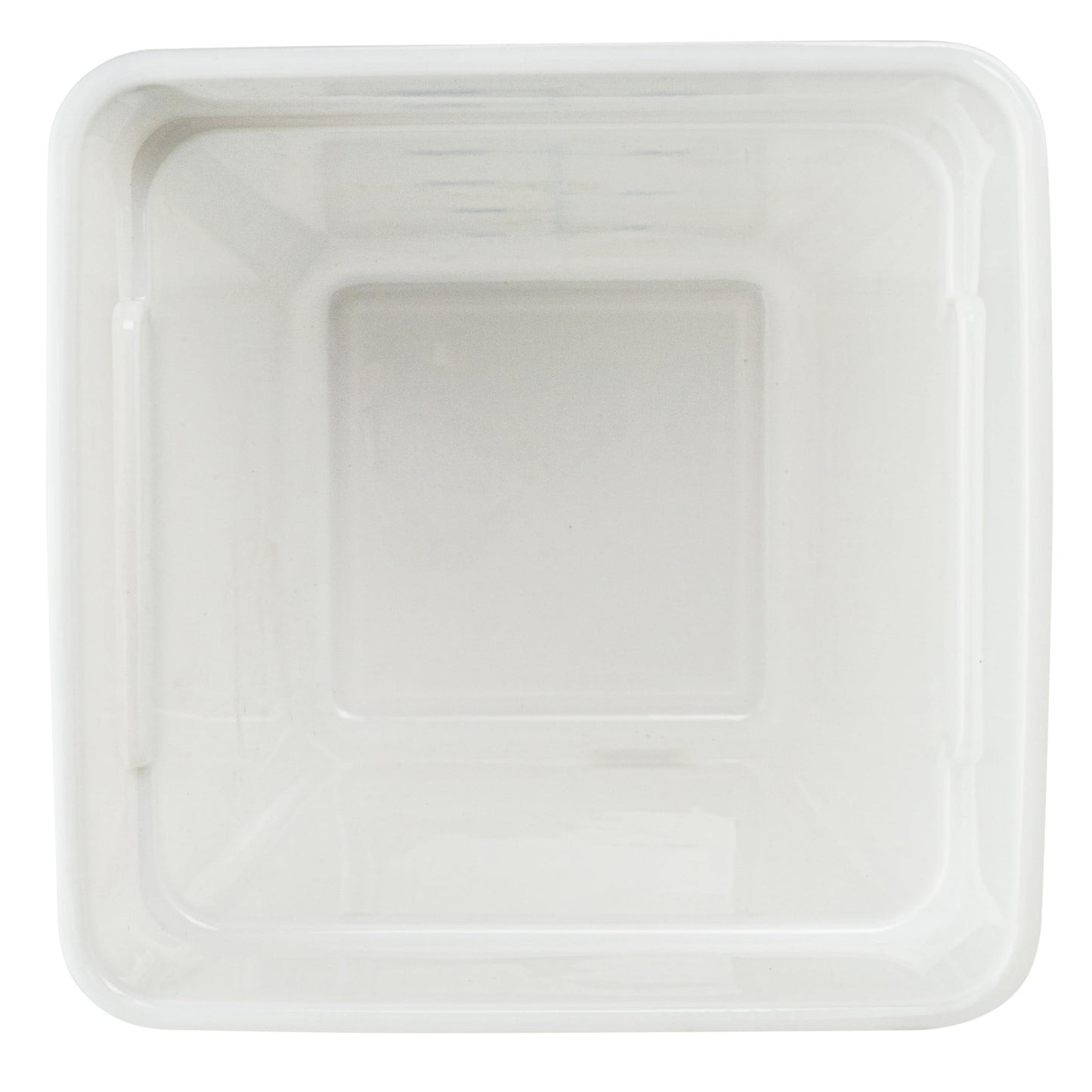 Winco Square Storage Container, 22-Quart, White, Medium