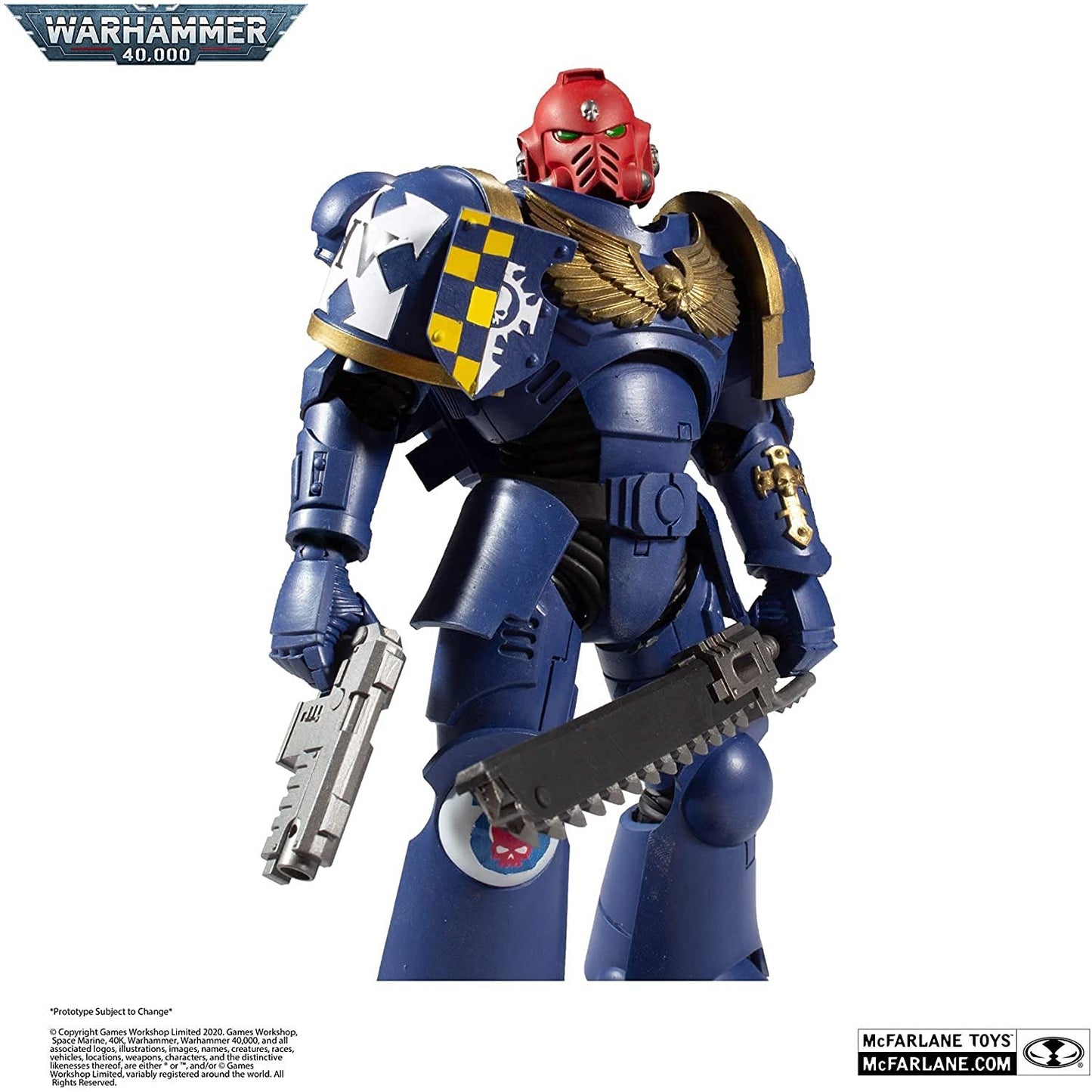McFarlane Toys Warhammer 40,000 Ultramarines Primaris Assault Intercessor 7" Action Figure