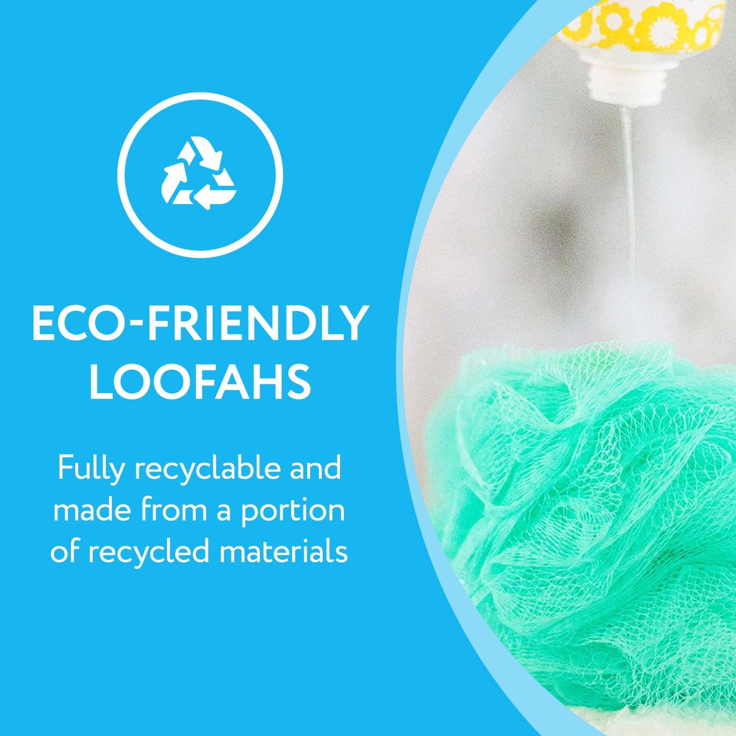 IMPRESA Mesh Bath & Shower Loofah Sponges - 5-Inch - Pack of 6 Gentle Exfoliating Body Scrubber & Bath Pouf - Home & Travel Loofah Pack - Durable