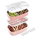 Bentgo Classic - Adult Bento Box, Stackable 3-Compartment Lunch Box with Removable Utensil Set and Sealing Strap, BPA-Free, Food Container Ideal…