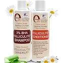Folliculitis Treatment Shampoo and Conditioner with 3% BHA, Salicylic Acid, Aloe Vera & Tea Tree Oil - Anti Itch Shampoo for women & men with Flaky