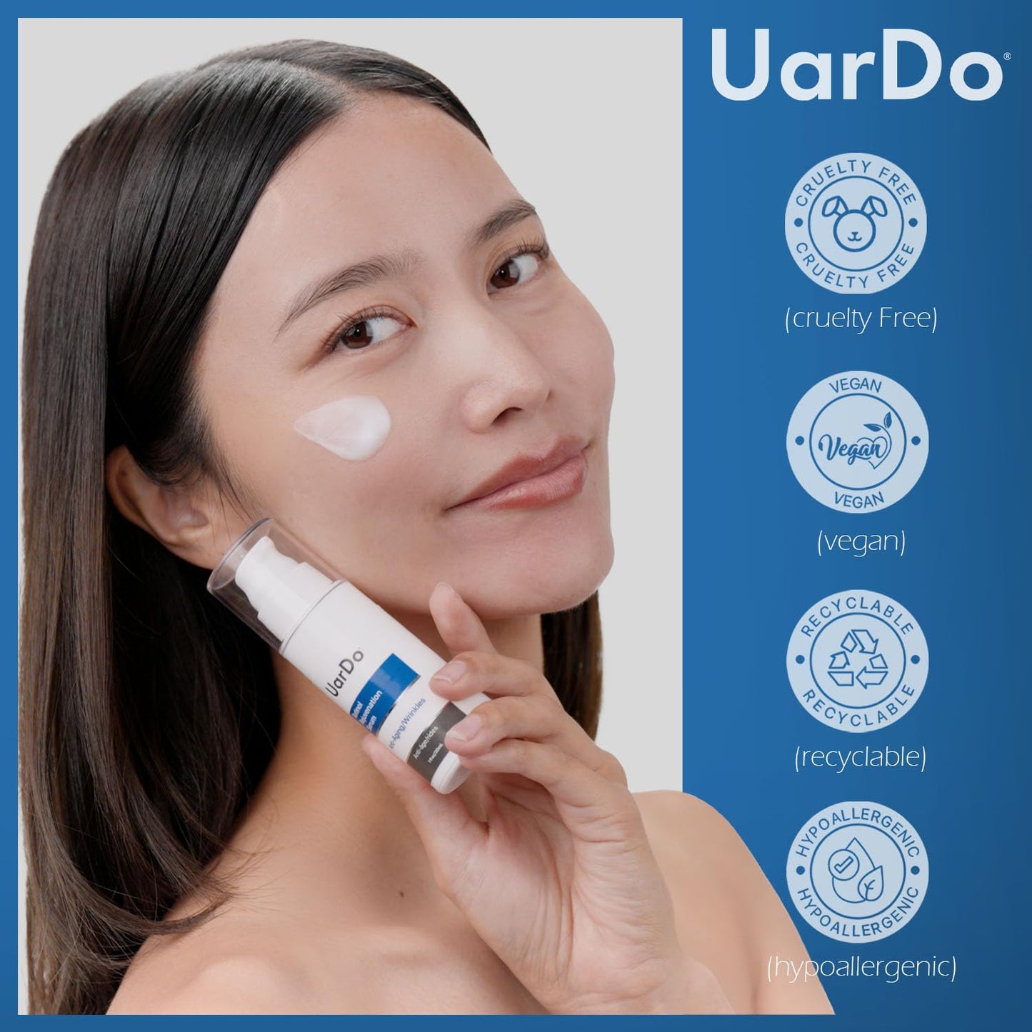 Uardo Retinol Rejuvenation Serum 1 Fl Oz/ 30 ml - usn102 | Smooth Lines & Wrinkles | With Hyaluronic Acid | Moisturizing for the Skin | For Face