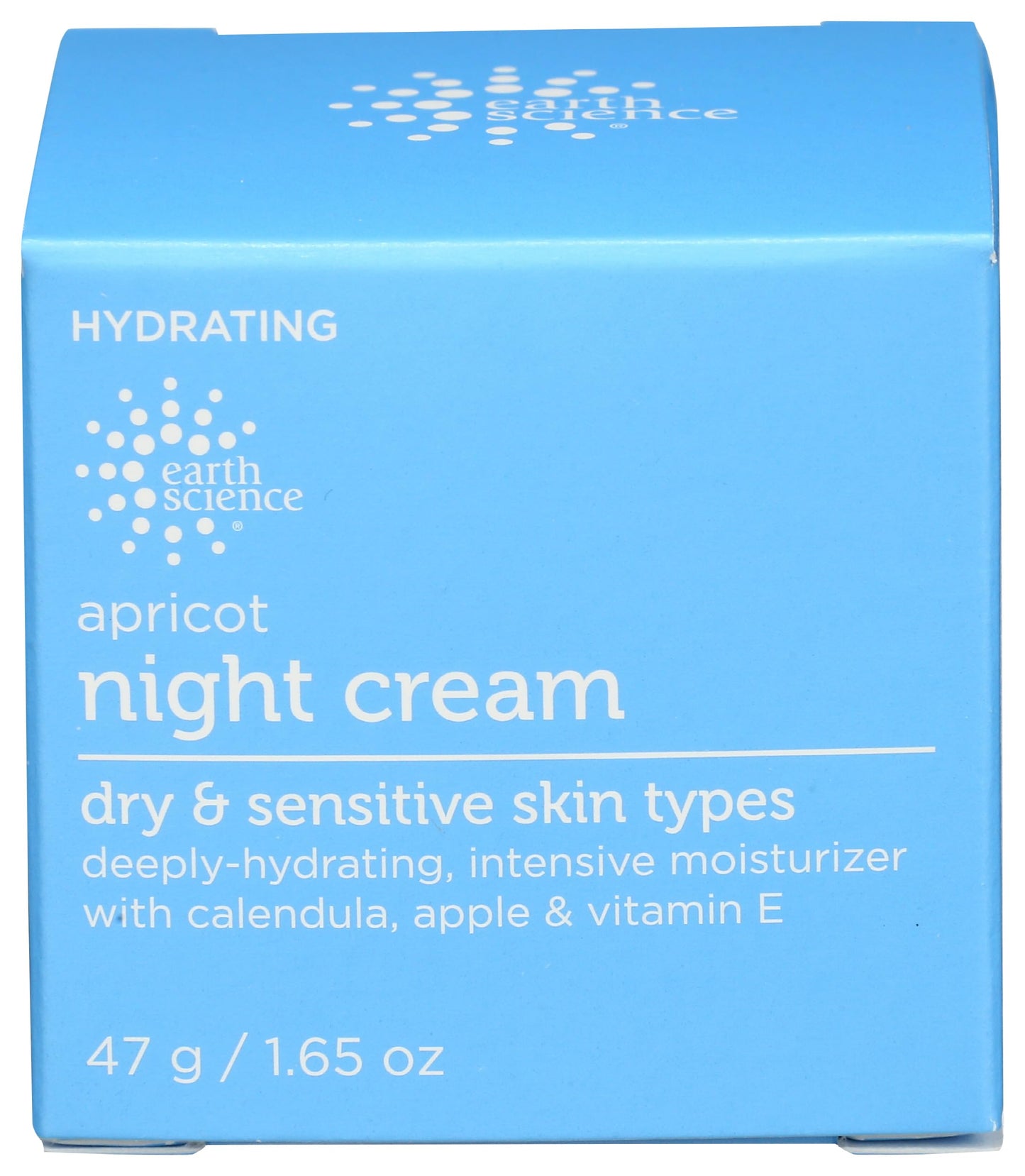 EARTH SCIENCE - Apricot Night Cream with Hydrating Apricot and Vitamin E for Dry Skin (1.65 oz)