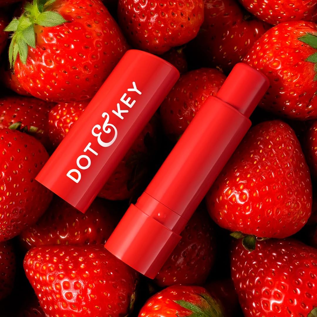 Dott & Keyy Barrier Repair Hydrating Lip Balm, Strawberry Red, High Tinted, SPF 50 Protection, 4.5g Beauty and Personal Care Metrey Herbotech