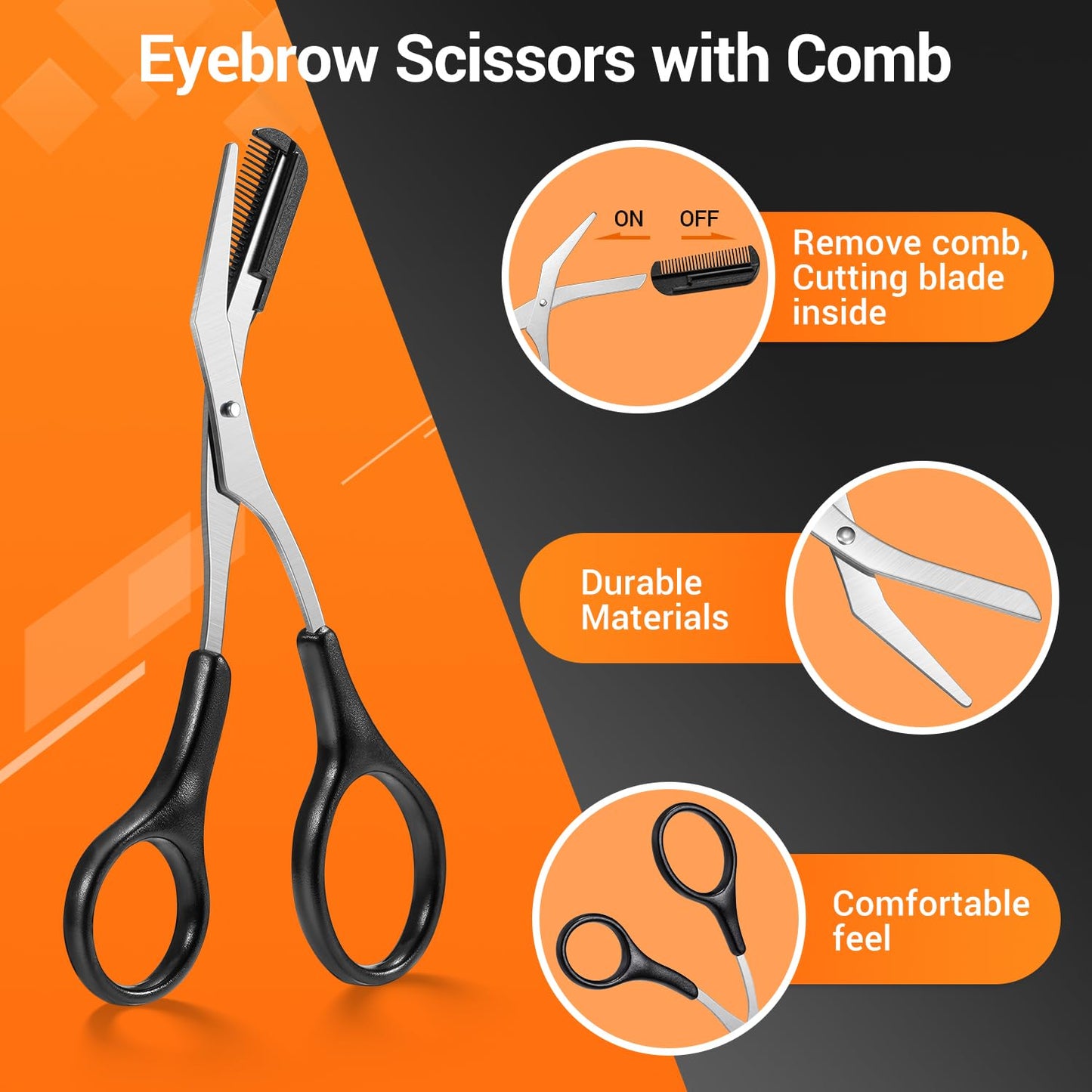 TsMADDTs Tweezers for Men, 8 in 1 Professional Eyebrow Tweezers Kit with Eyebrow Trimmer & Scissors, Razor, Brush, Skin Care Tools Beauty and Personal Care TsMADDTs