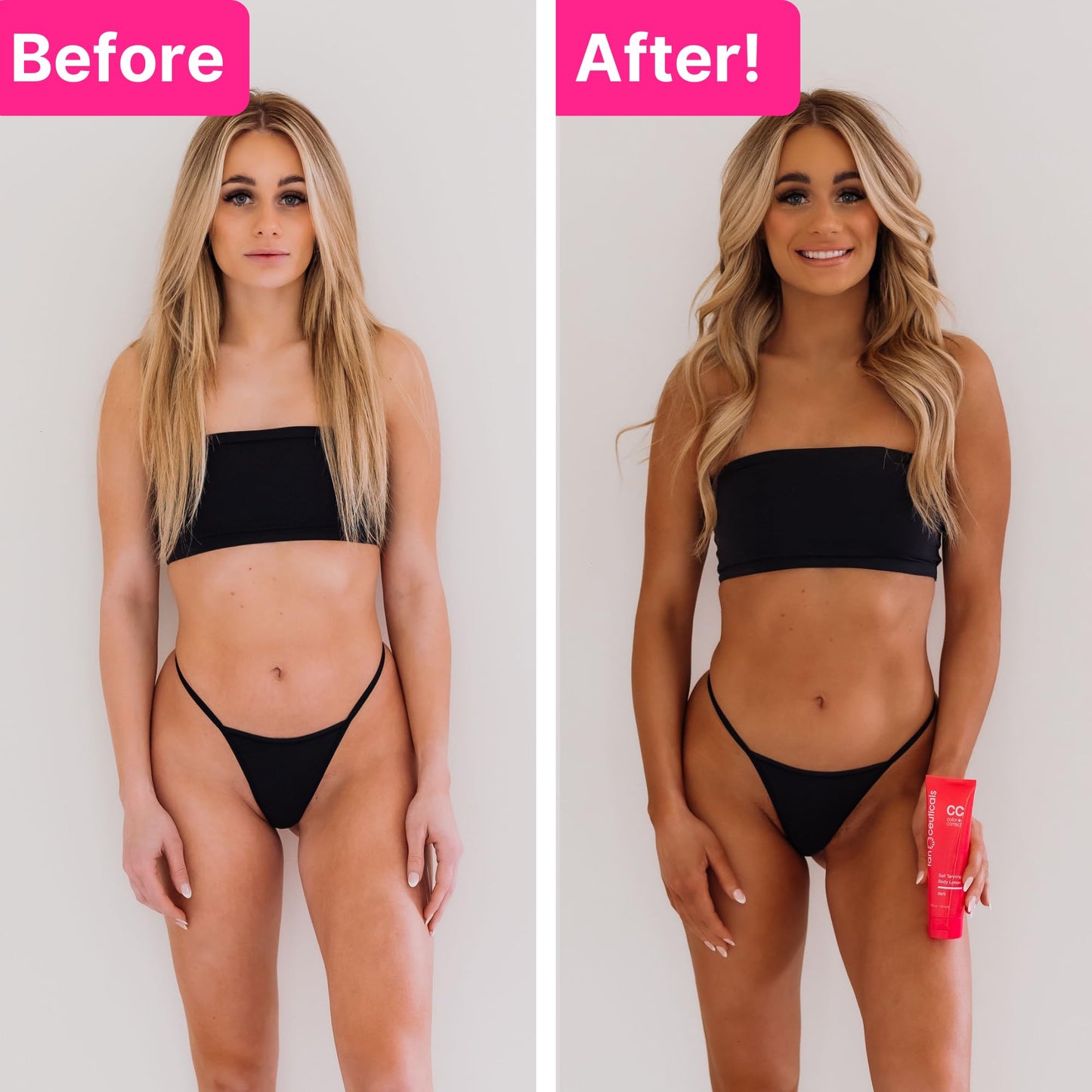 Tanceuticals Self Tanner - Dark Self Tanning Lotion for Body - Gives Natural Looking & Long Lasting Sunless Tan - Quick Fake Tan, Bronze Glow - Fresh