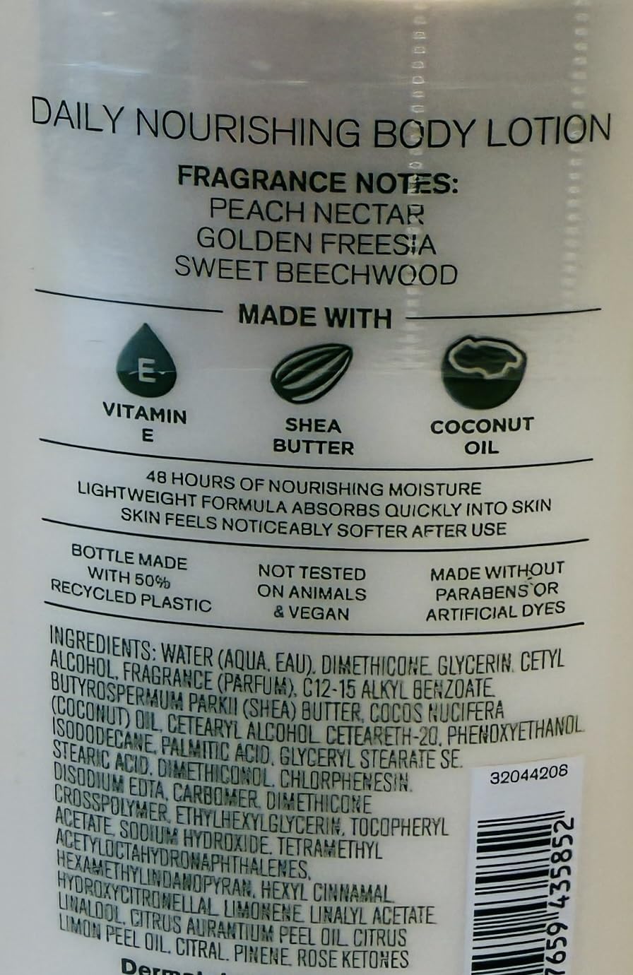 Bath & Body Works Peach Blossom & Nectar Body Lotion 2-Pack - Sweet Peach Floral Daily Moisturizer