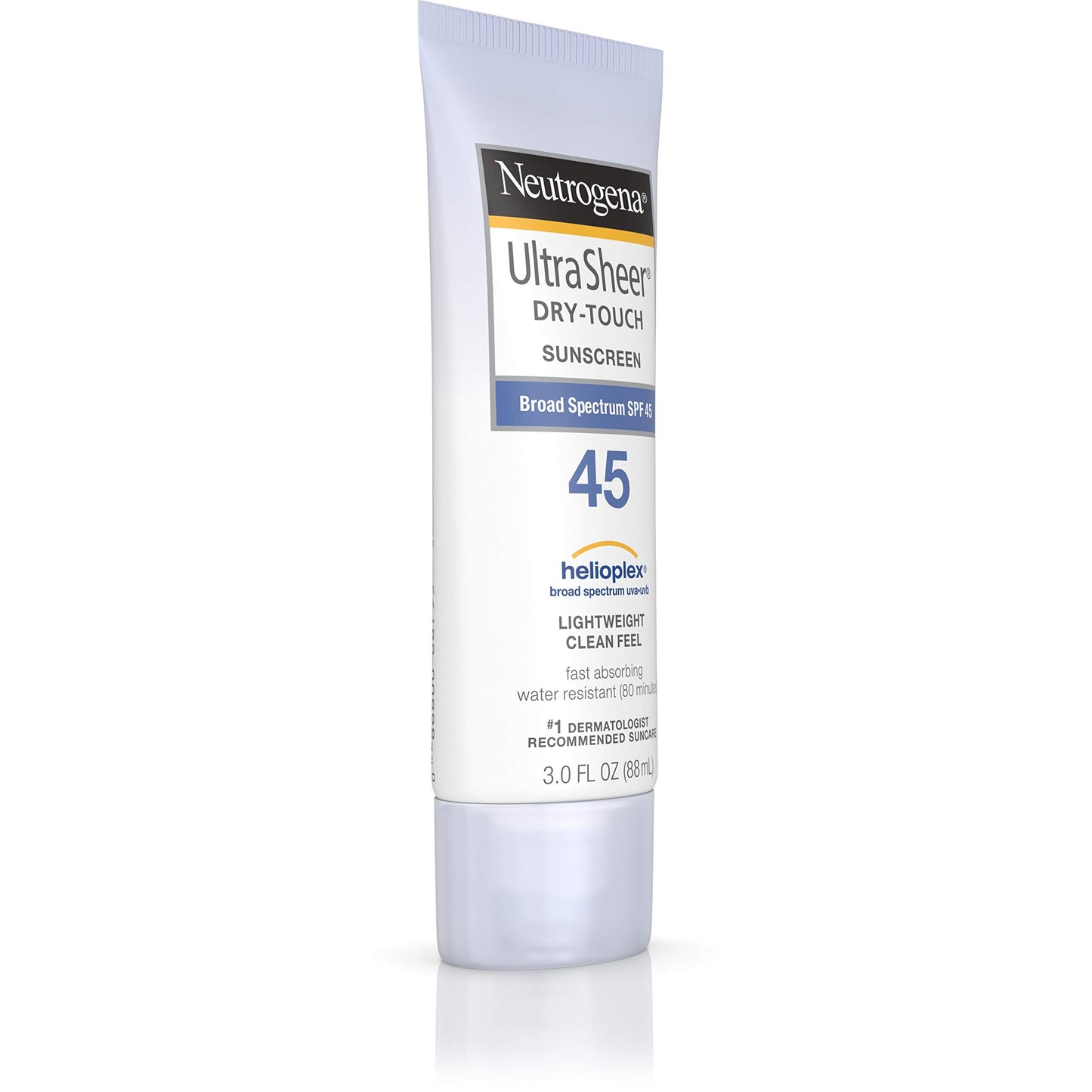 Neutrogena Ultra Sheer Dry-Touch Water Resistant and Non-Greasy Sunscreen Lotion with Broad Spectrum SPF 45, 3 fl. oz