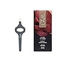 Chella Eyebrow Tweezers, Rubber Coated Stainless Steel Slanted Brow Tweezer