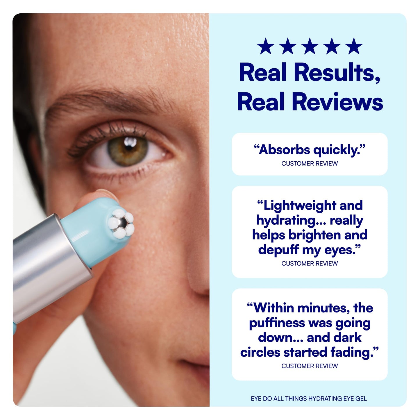 Bliss Eye Do All Things Hydrating Eye Gel Depuff & Brighten Straight-from-the-Spa Paraben Free, Cruelty Free 0.7 fl oz