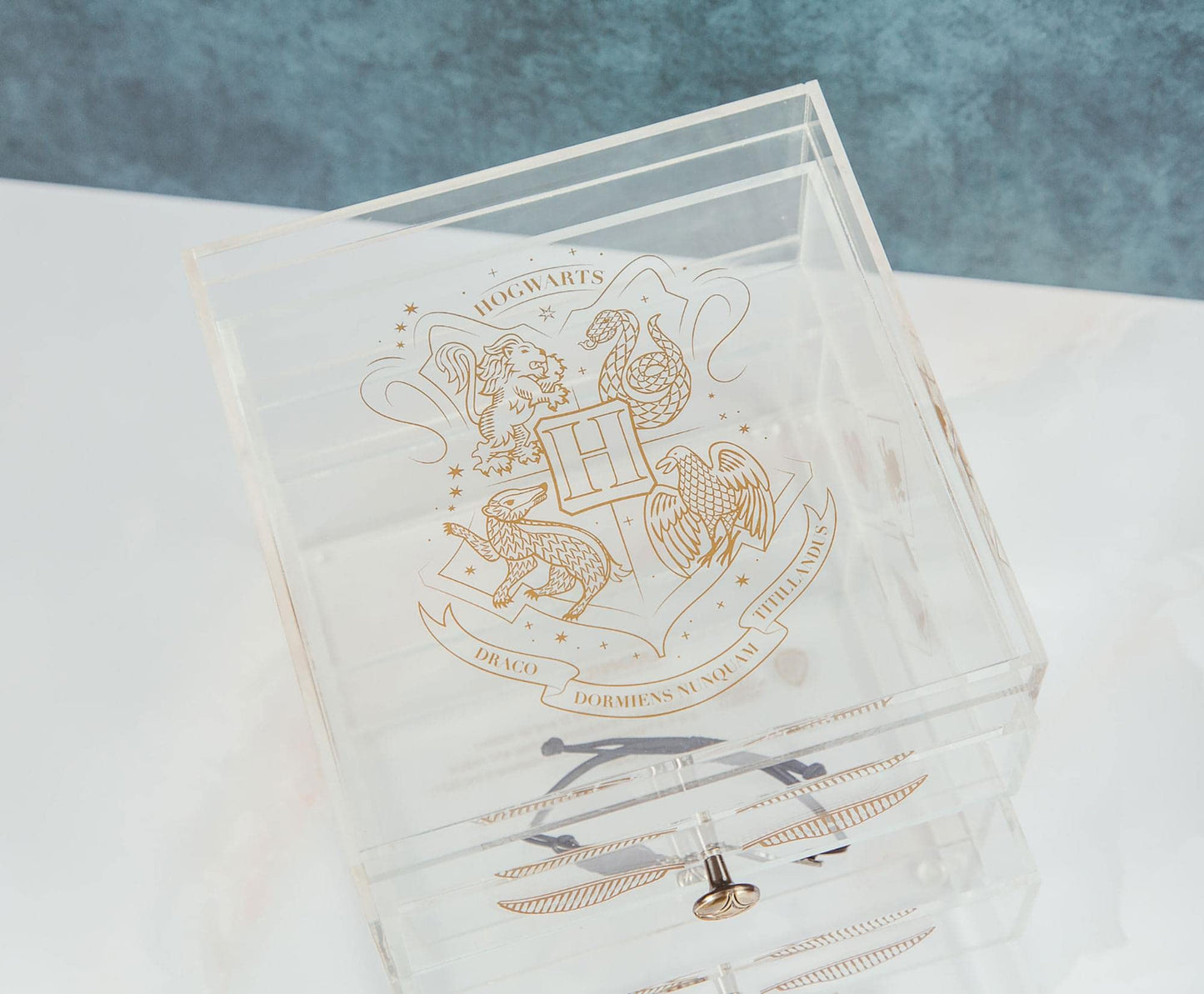 Ukonic Harry Potter Snitch Acrylic Beauty Organizer Jewelry Box Display Case Container - Trinket Tray For Necklaces, Rings, Bracelets - Home Decor…