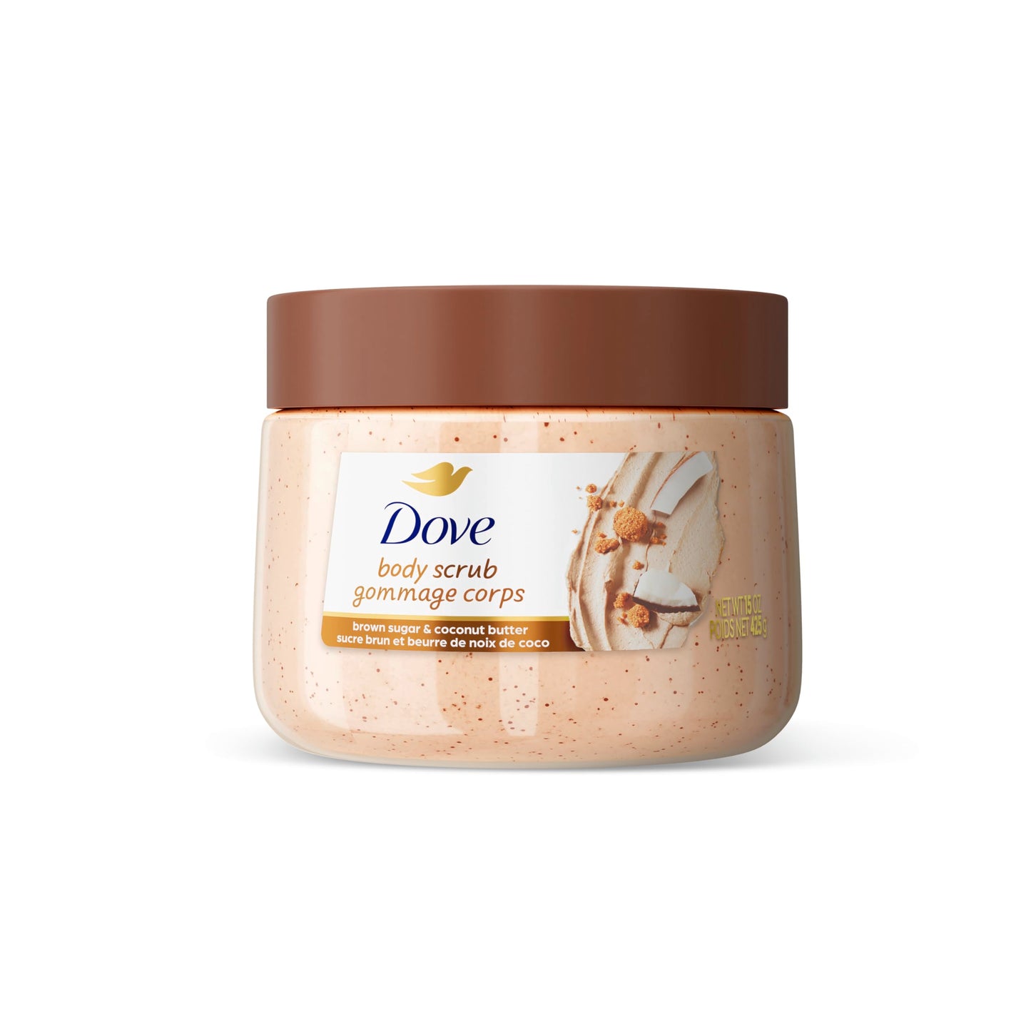Dove Brown Sugar and Coconut Butter Body Scrub Exfoliates and Deeply Nourishes for Smooth, Radiant Skin 15 oz Beauty & Personal Care Dove
