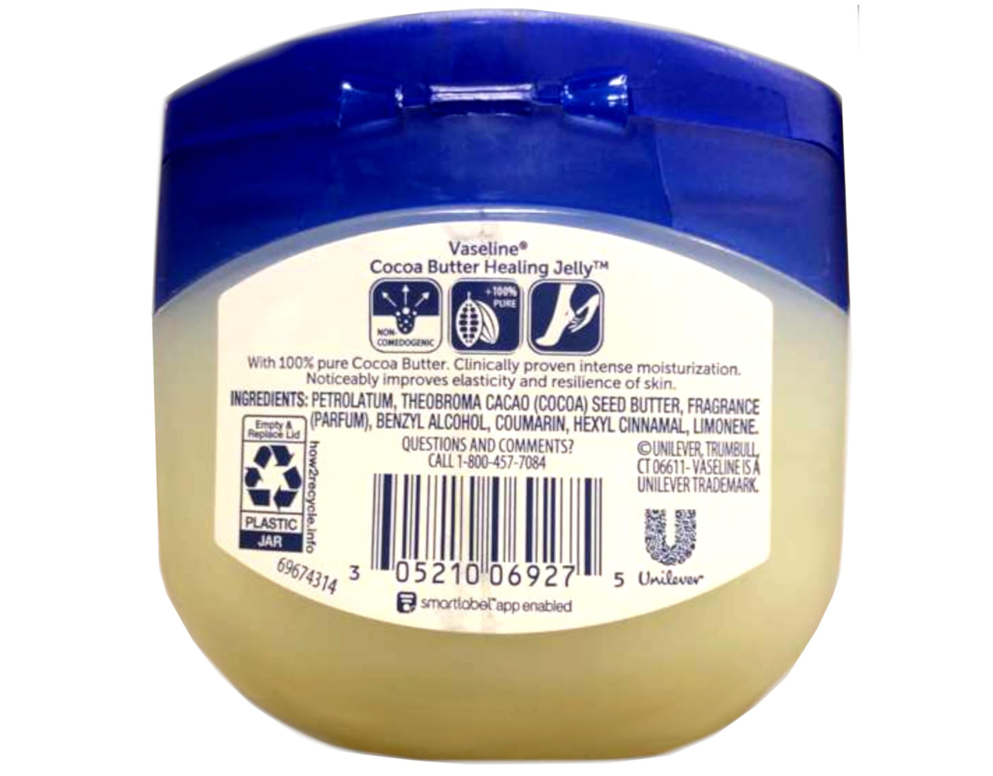 Vaseline Petroleum Jelly, Cocoa Butter, 7.5 Oz